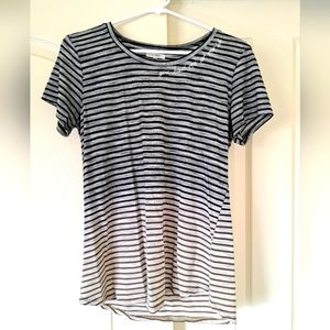 Maurices Striped Short Sleeve "You Had Me At Merlot" Shirt